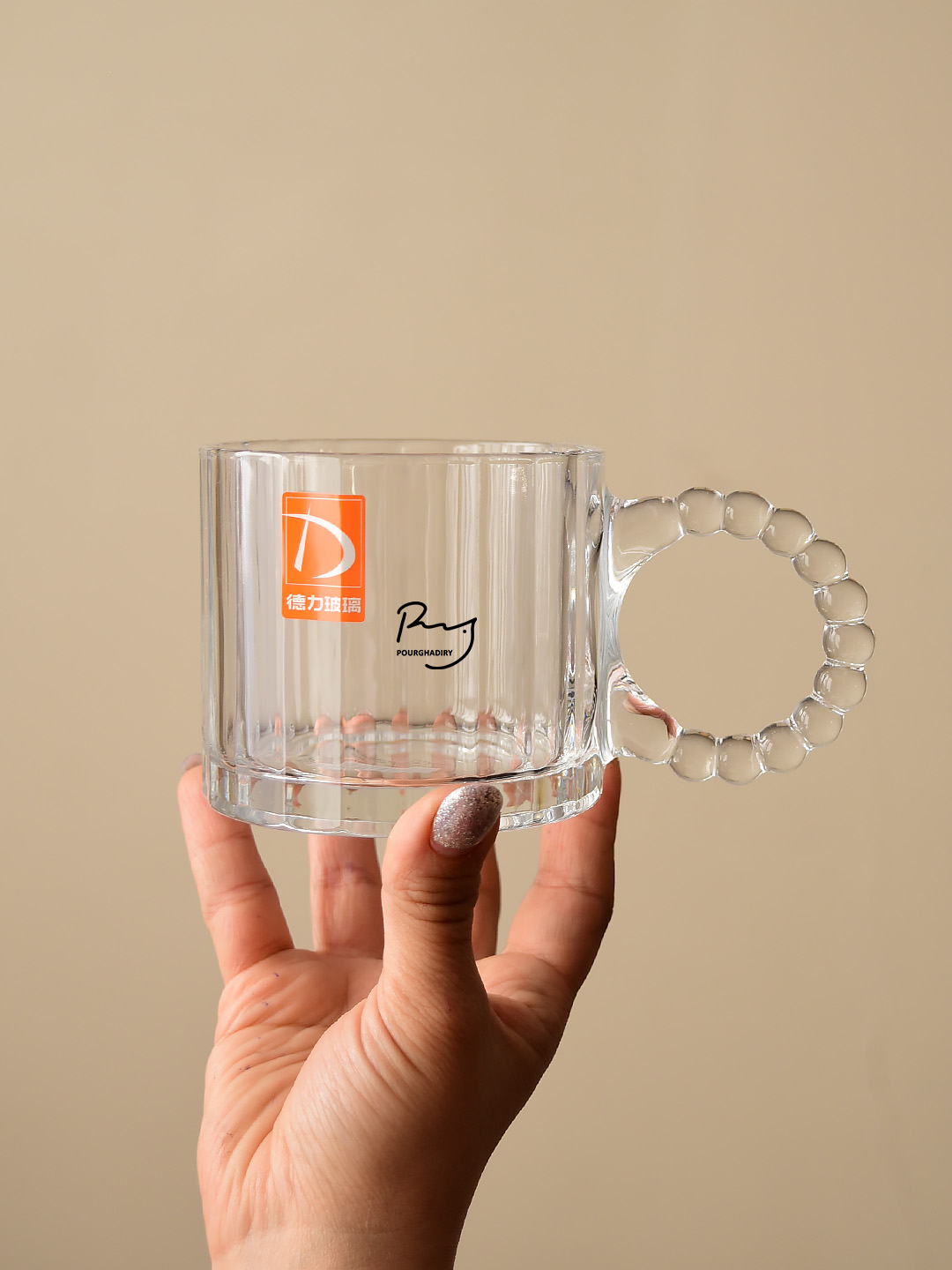 لیوان دلی DELI مدل دسته مرواریدی